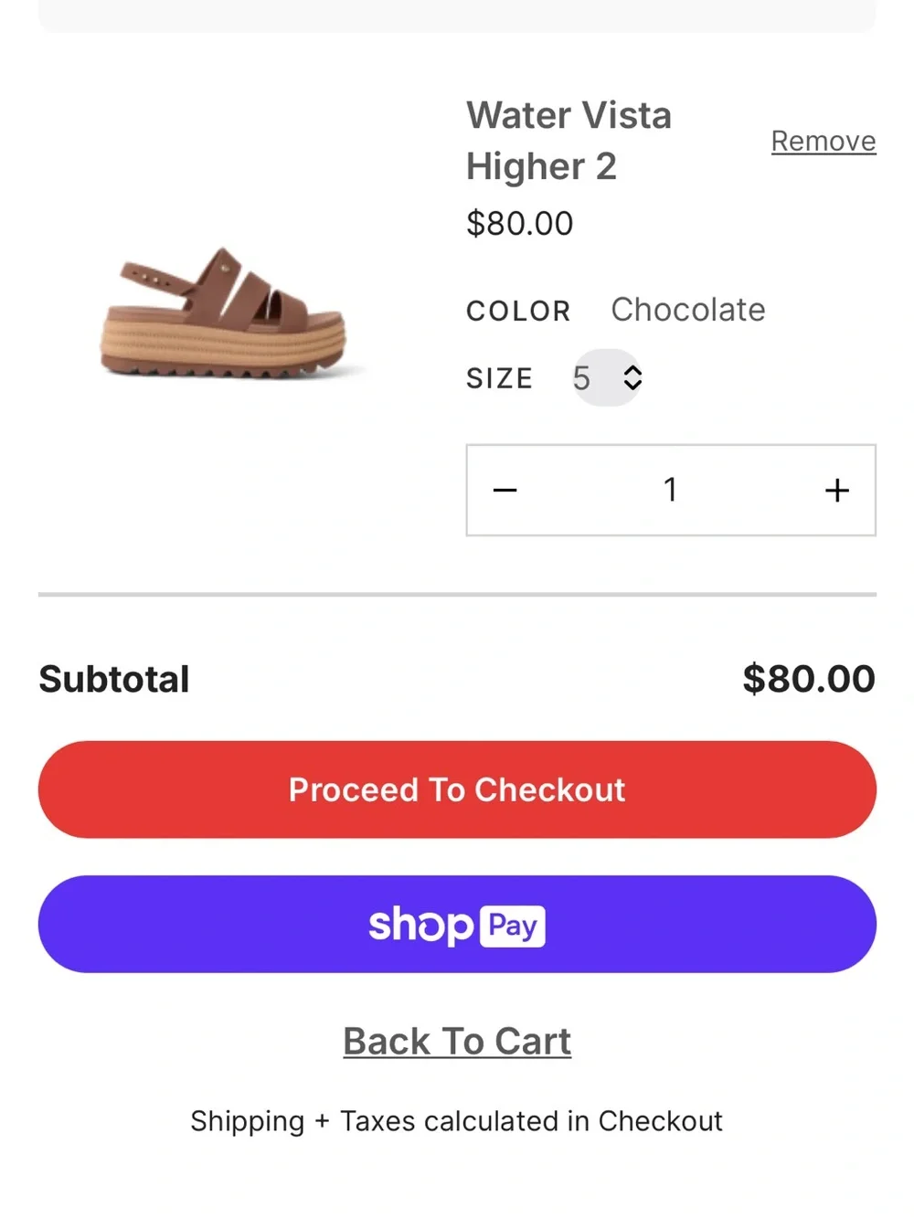 Reef Brown and Tan Platform Slingback Sandal